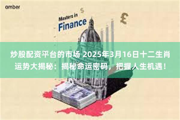 炒股配资平台的市场 2025年3月16日十二生肖运势大揭秘：揭秘命运密码，把握人生机遇！